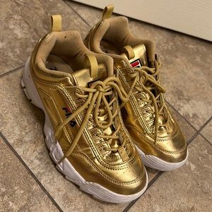 Fila gold sneakers